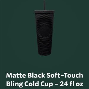 🆕Starbucks Matte Black Studded 24oz Tumbler Cup
